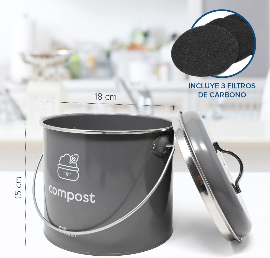 compostera cocina filtro de carbón